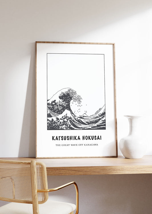 The Great Wave Off Kanagawa Print | Katsushika Hokusai | Japanese Wall Art