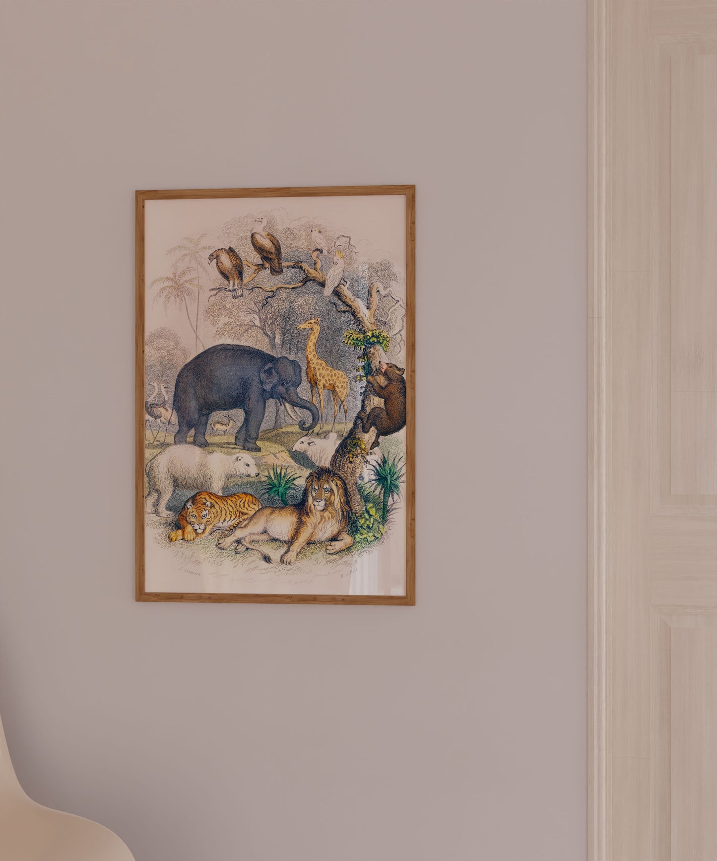 Animated Nature Print (1820) | Oliver Goldsmith | Nursery Wall Art