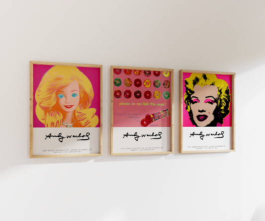 Andy Warhol Print Set | Gallery Wall | Set of 3