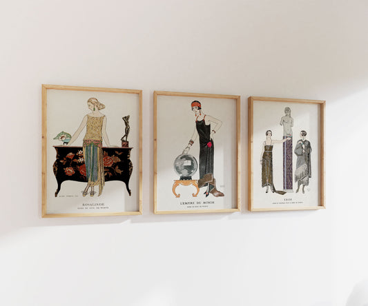 George Barbier Print Set | Gallery Wall | Set of 3