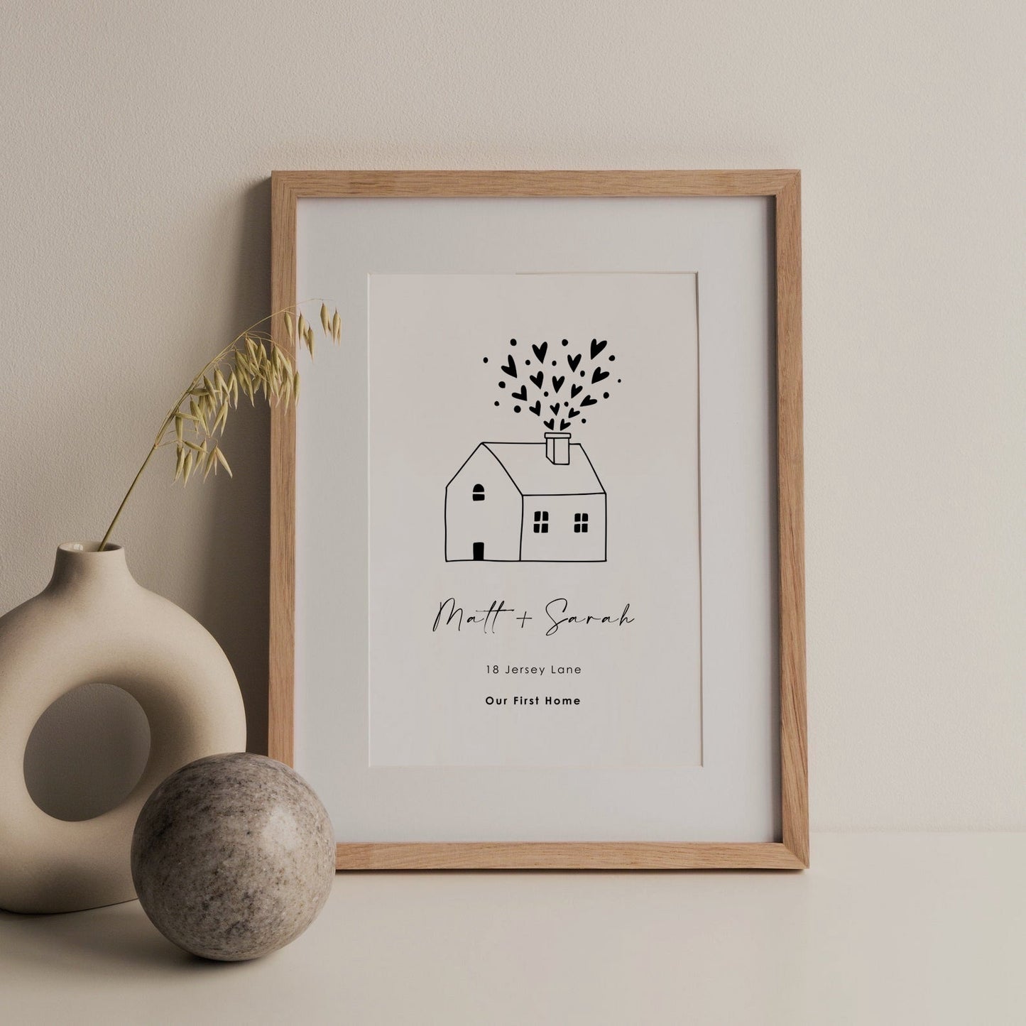 Personalised First Home Print