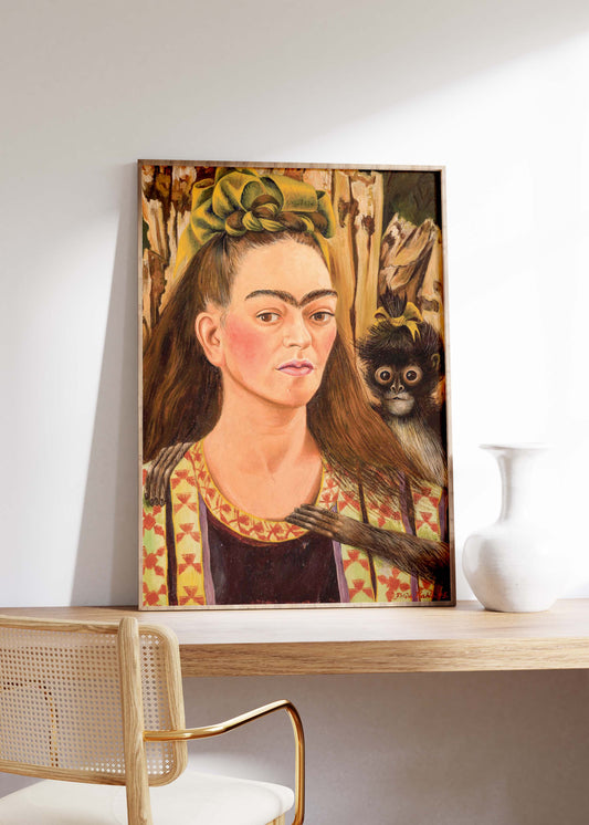 Self Portrait with Monkeys: 1943  | Frida Kahlo
