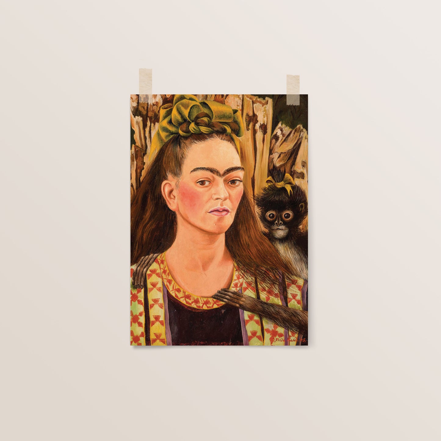 Self Portrait with Monkeys: 1943 | Frida Kahlo