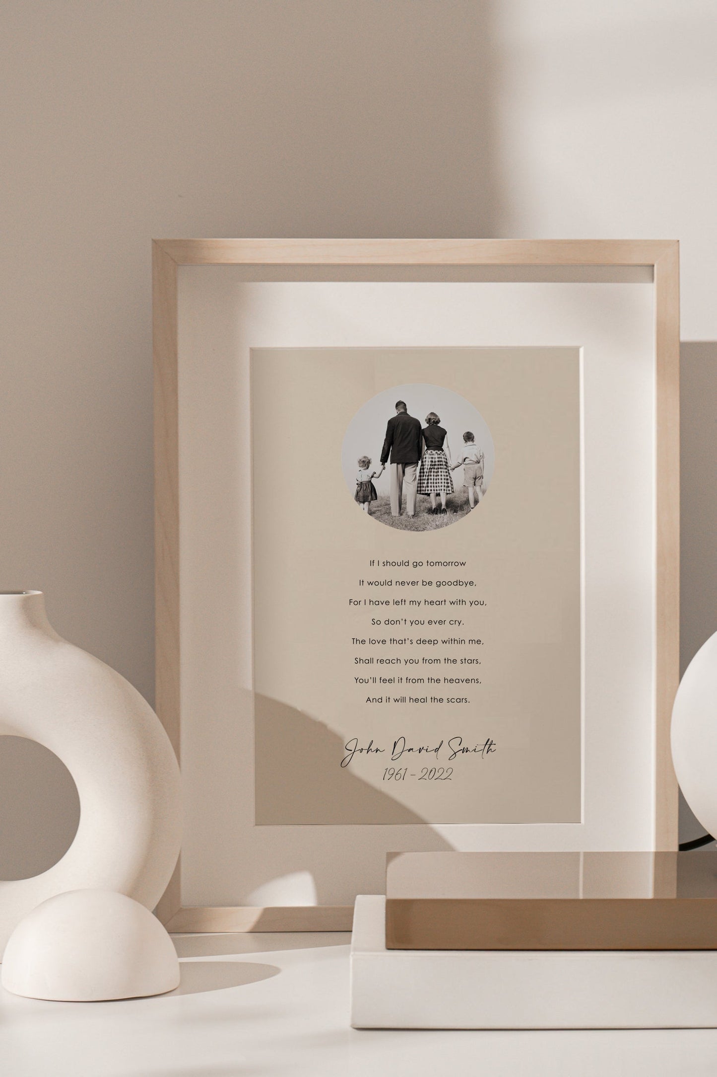 In Memory of | Personalised Memorial Wall Art
