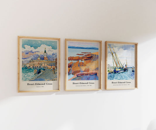 Henri-Edmond Cross Print Set | Gallery Wall | Set of 3