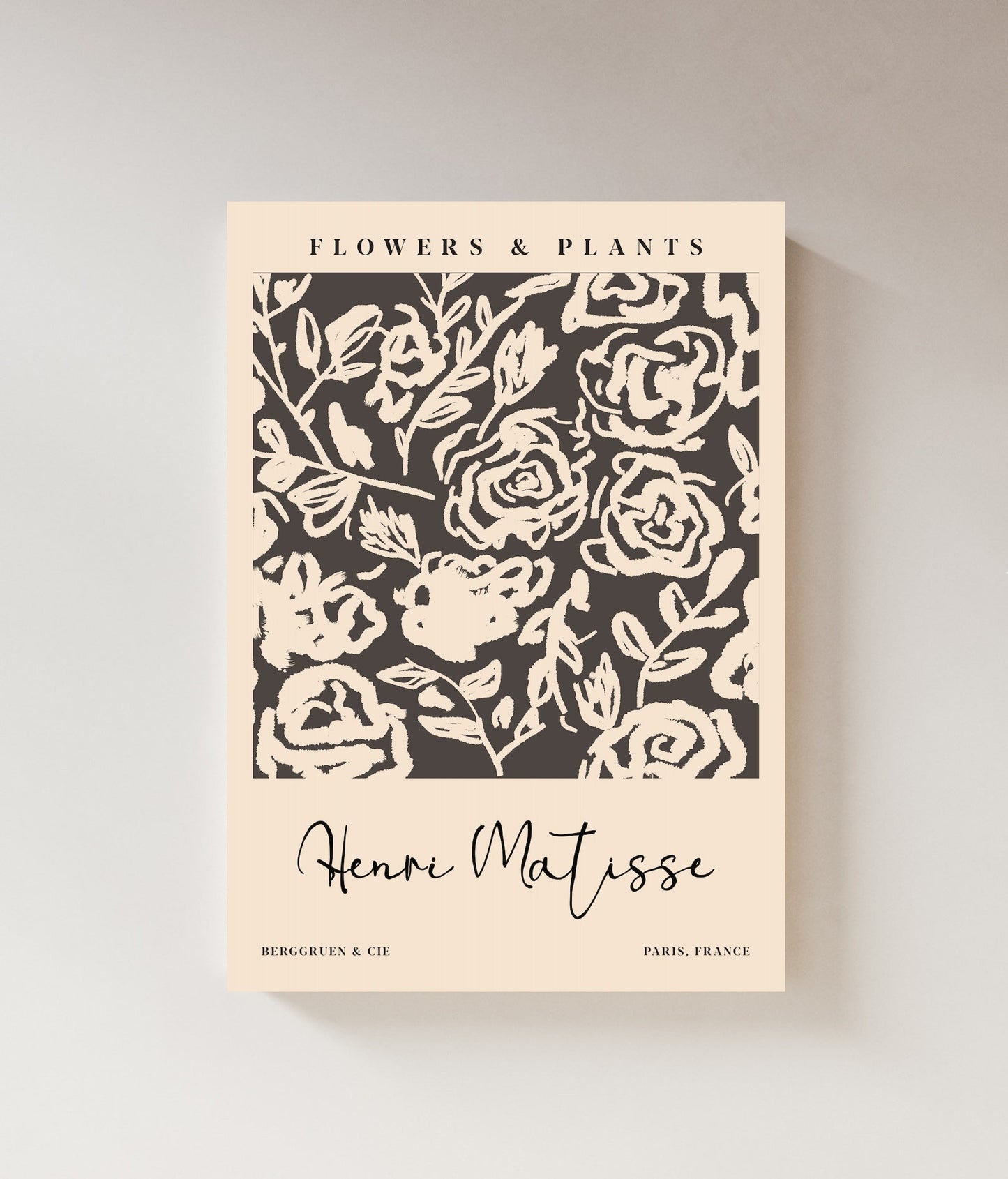 Monochrome Floral | Henri Matisse