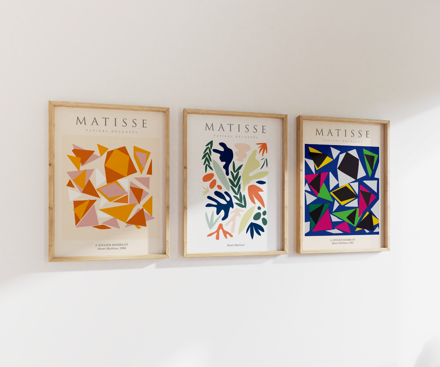 Henri Matisse Shapes | Gallery Wall | Set of 3