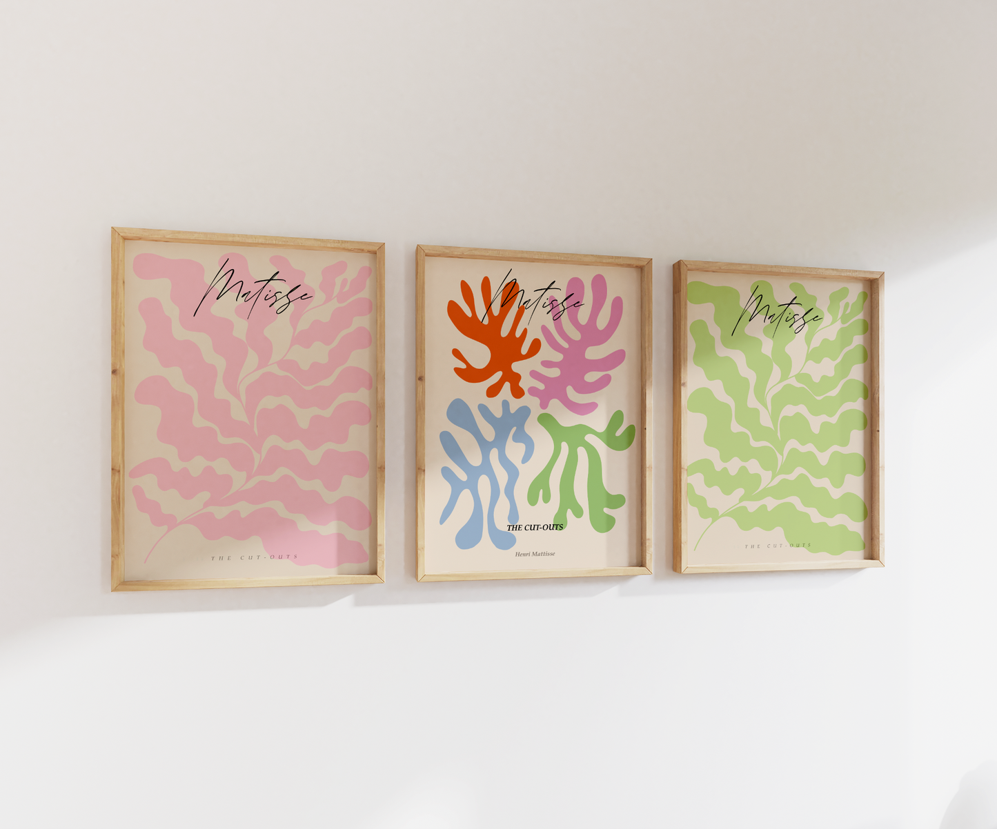 Henri Matisse Pastel Cut-outs | Gallery Wall | Set of 3