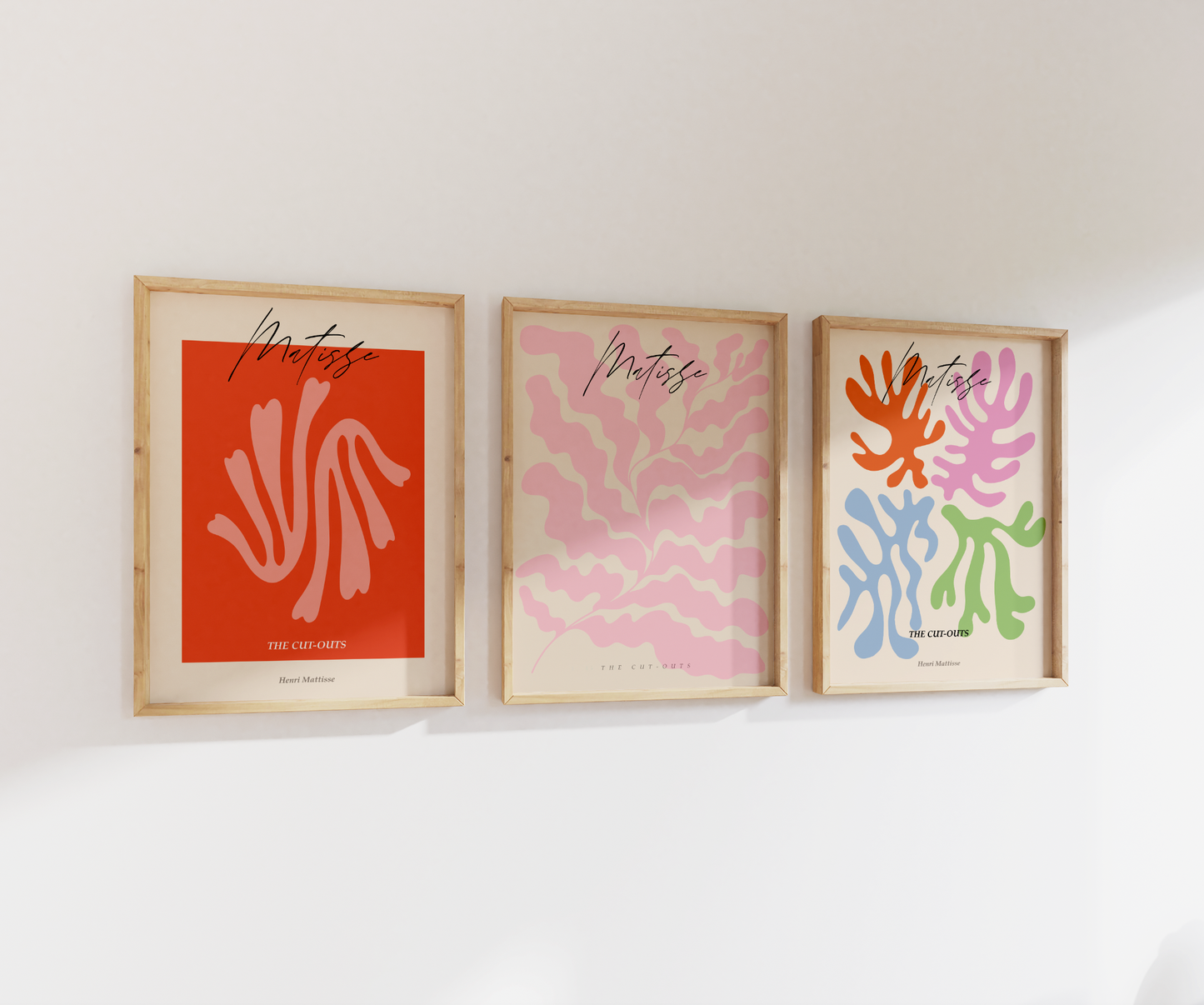 Henri Matisse Pastel Cut-outs | Gallery Wall | Set of 3