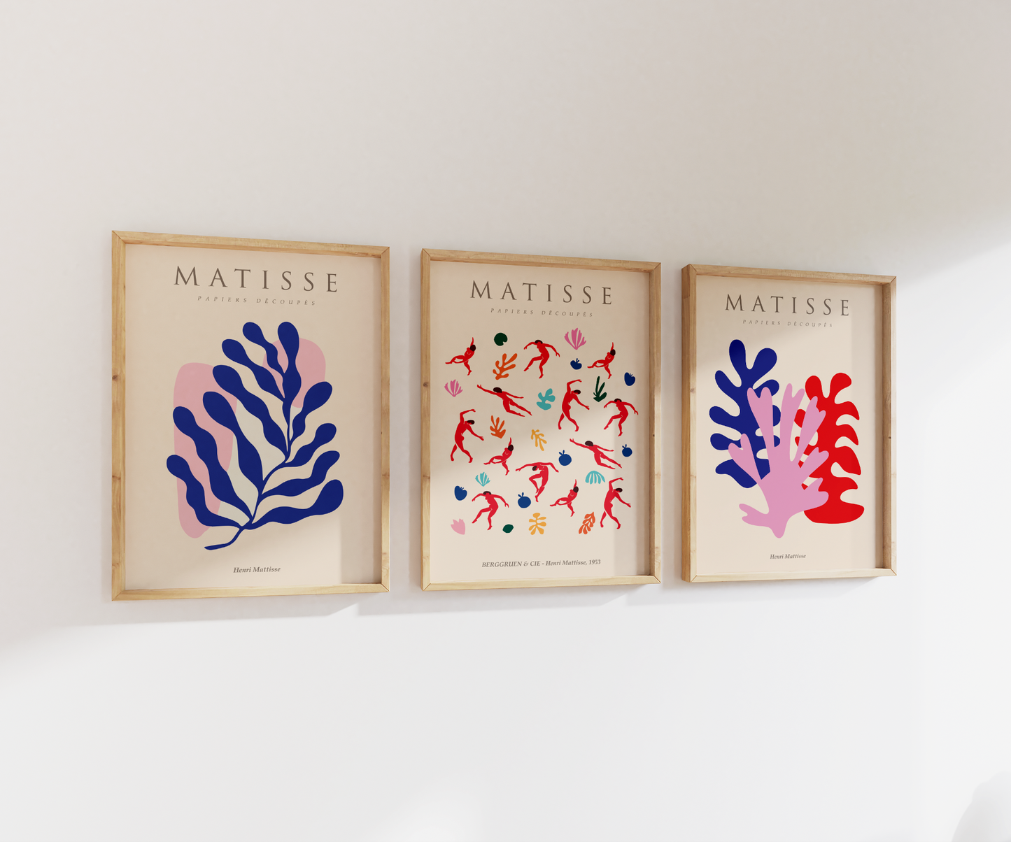 Henri Matisse Pink & Blue Tones | Gallery Wall | Set of 3