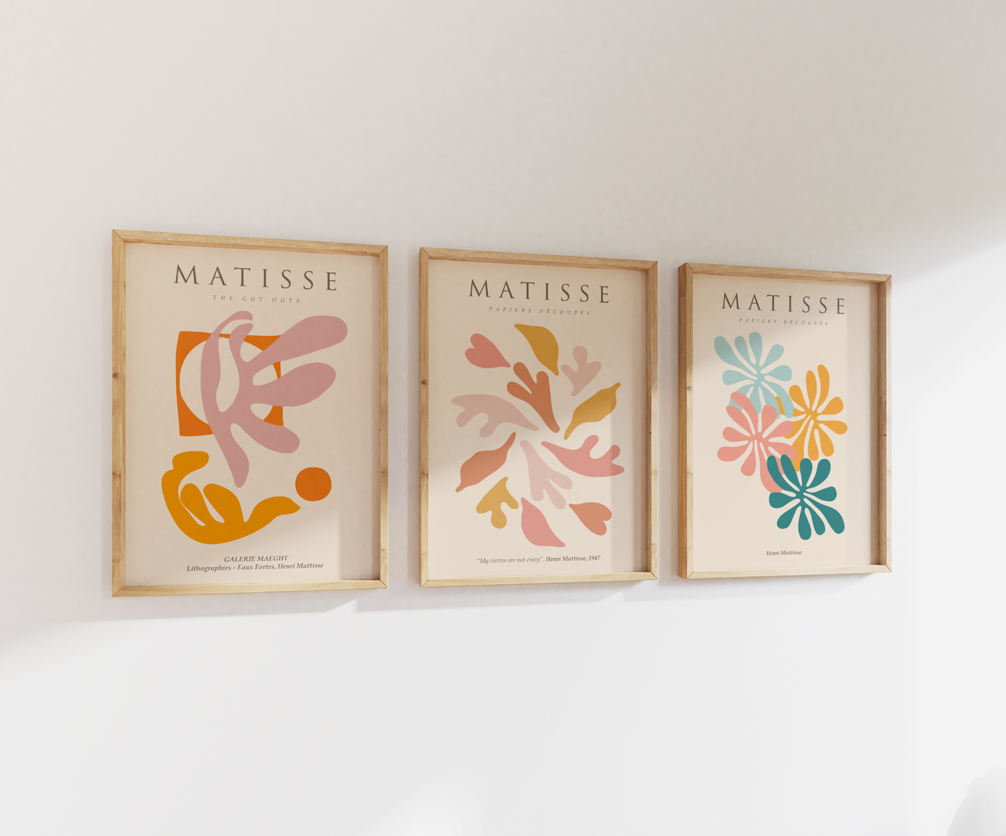 Henri Matisse Papiers Découpés | Gallery Wall | Set of 3