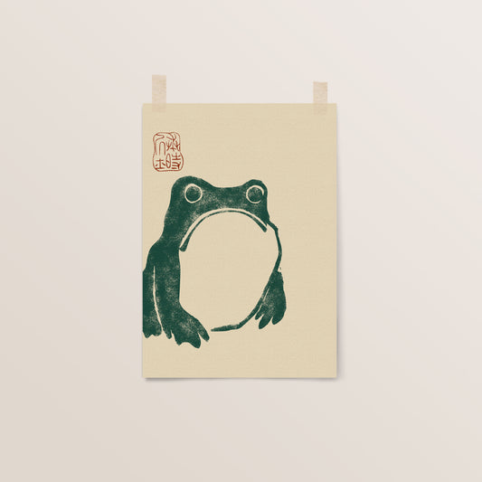 Unimpressed Frog, 1814 | Matsumoto Hoji | Japanese Wall Art