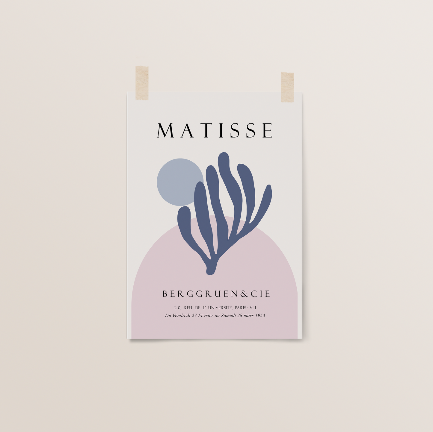 Pastel Berggruen & Cie Print | Henri Matisse Exhibition