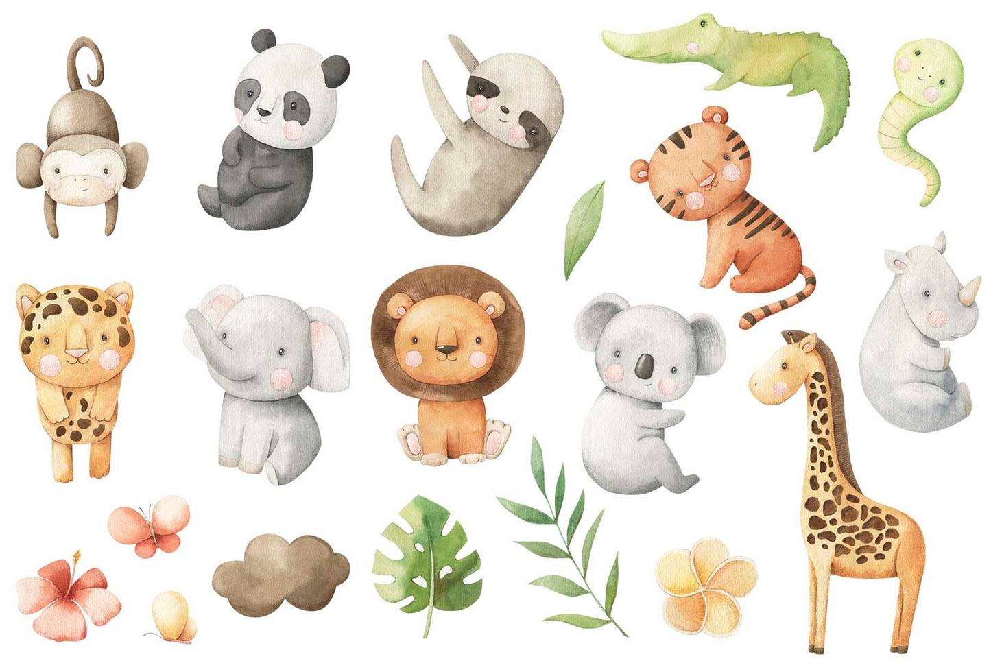 Personalised Woodland Animal Name Print | Nursery Wall Art