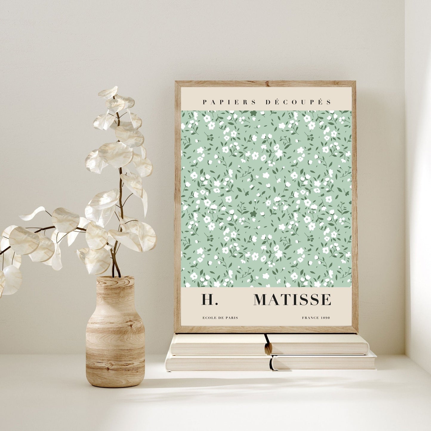 Flower Market Print | Seafoam | Matisse Art Exhibition Poster