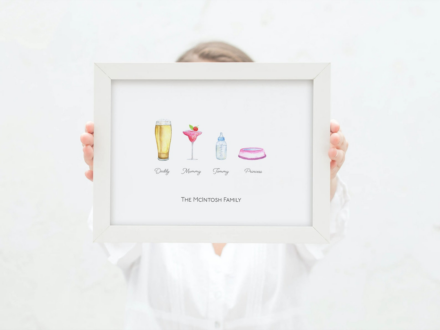 Family & Friends Drinks Print | Personalised Gift