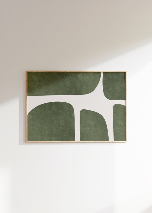 Green Abstract Print | Modern Art Collection