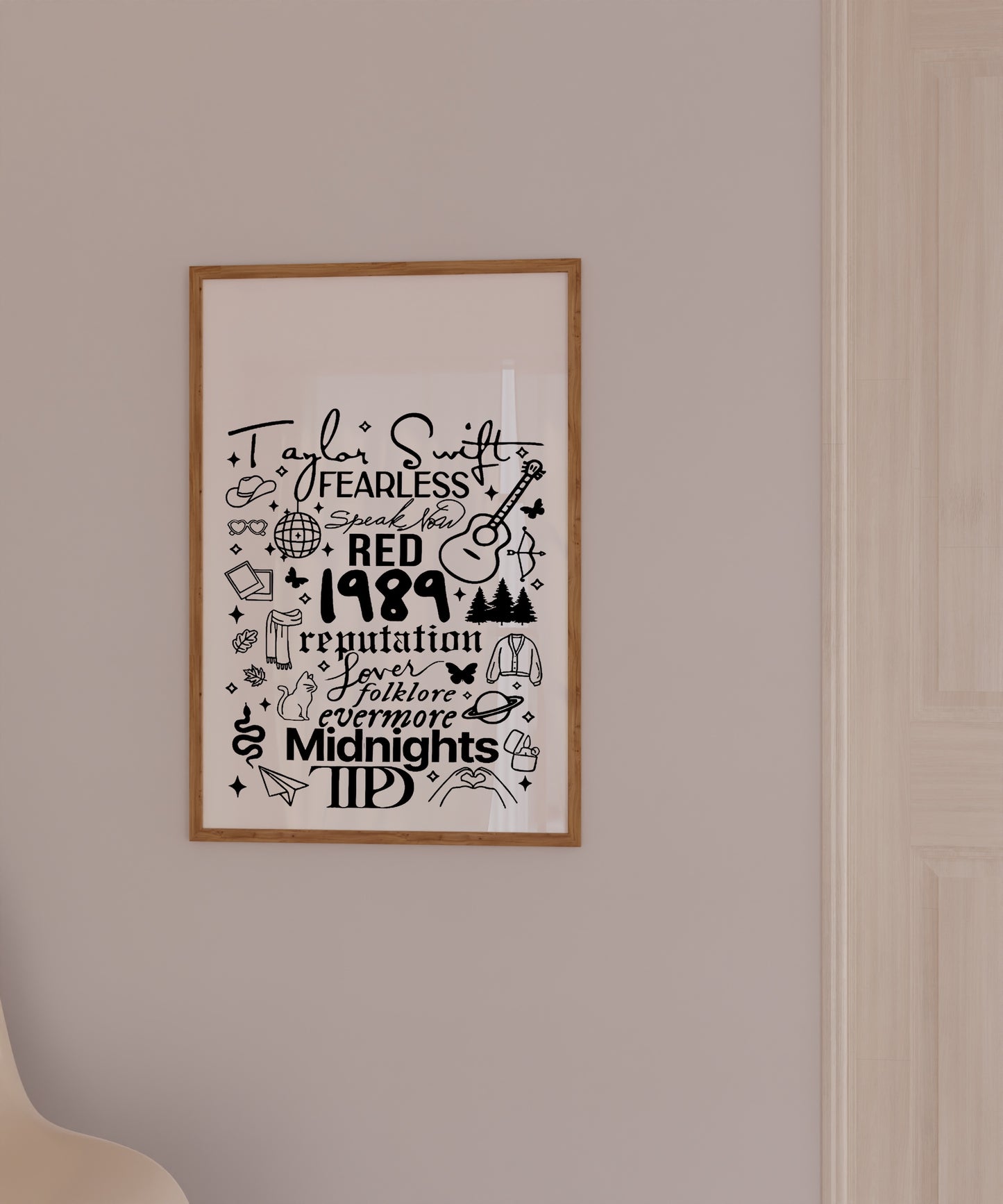 Taylor's Albums | Pop Culture Wall Art Print