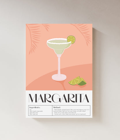 Margarita | Cocktail Art | Bar Cart Decor