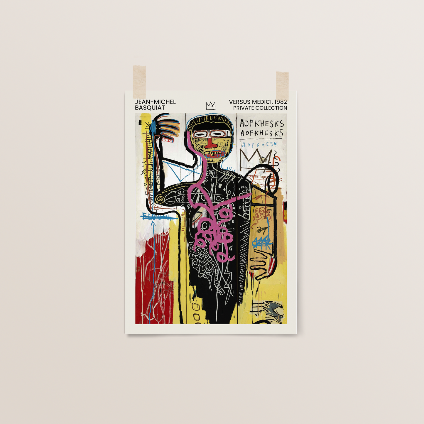 Versus Medici Print | Basquiat Exhibition