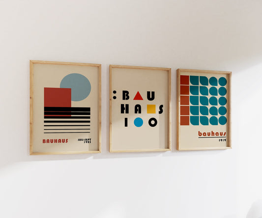 Bauhaus Print Set | Gallery Wall | Set of 3