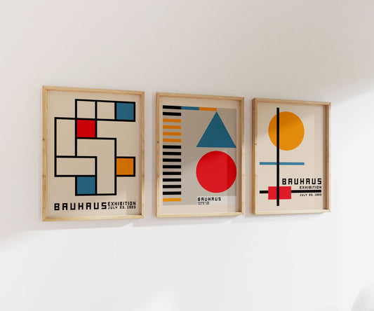 Bauhaus Print Set | Gallery Wall | Set of 3