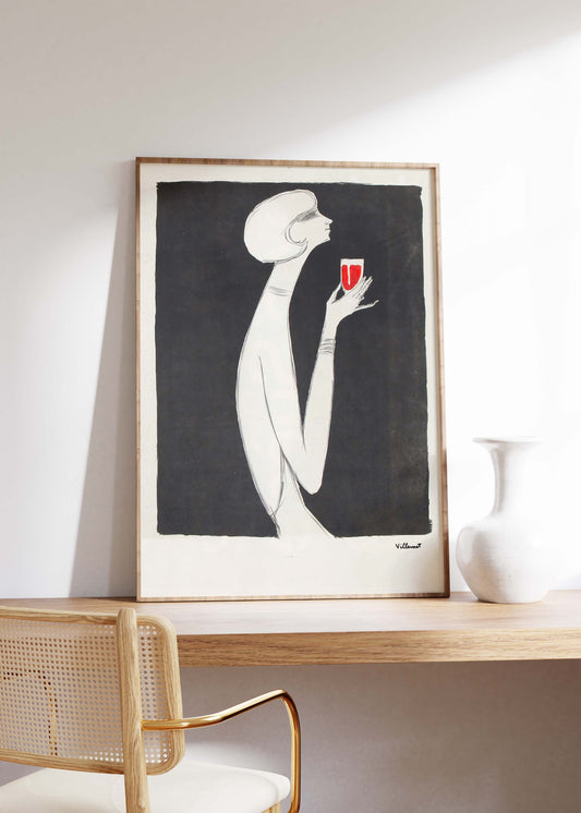 "Rouge Campari" Print | Bernard Villemot