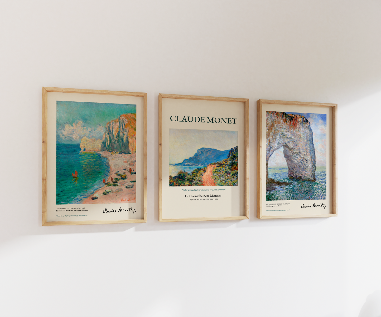 Claude Monet Print Set | Gallery Wall | Set of 3