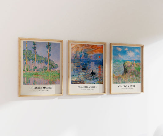 Claude Monet Prints | Gallery Wall | Set of 3