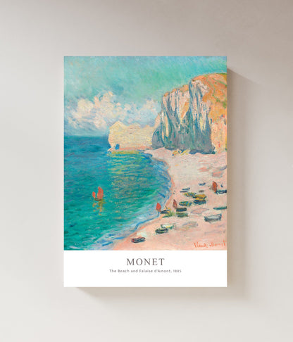 The Beach and Falaise d' Amont | Claude Monet