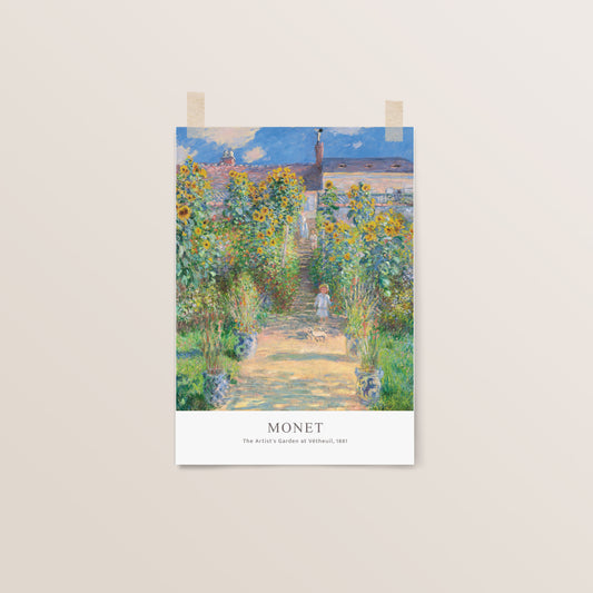 The Artist' s Garden at Vétheuil | Claude Monet