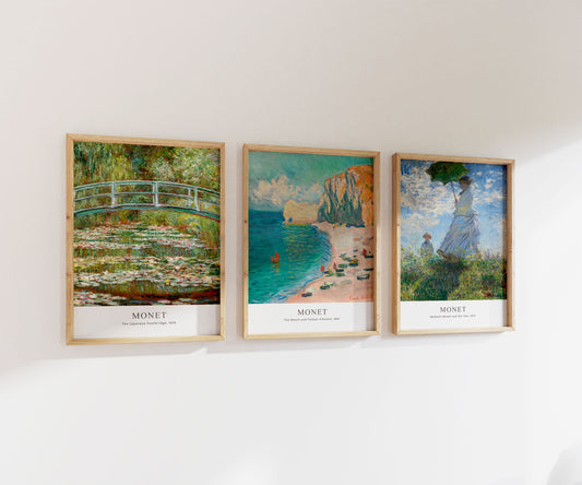 Claude Monet Print Set | Gallery Wall | Set of 3