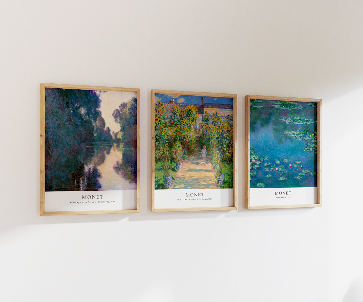 Claude Monet Print Set | Gallery Wall | Set of 3