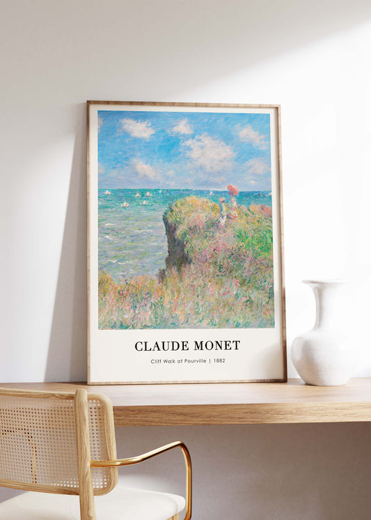 Cliff Walk at Pourville (1882) | Claude Monet