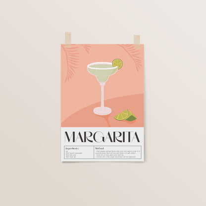 Margarita | Cocktail Art | Bar Cart Decor