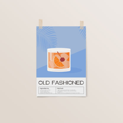 Old Fashioned | Cocktail Art | Bar Cart Decor