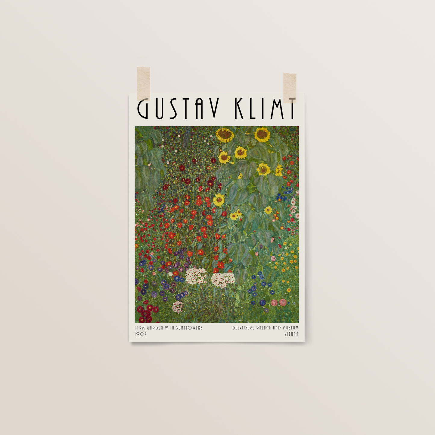 Farm Garden with Sunflowers | Gustav Klimt Exhibition