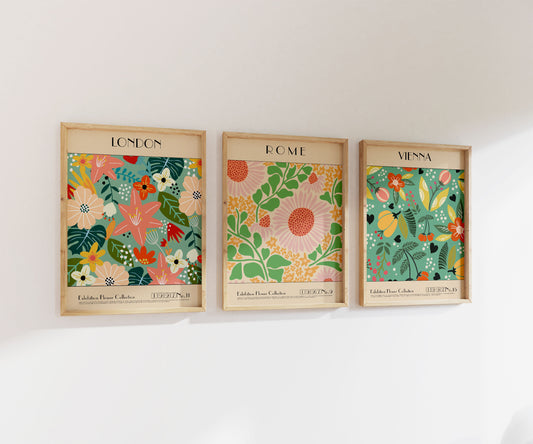 Flower Market Prints | Gallery Wall | Set of 3