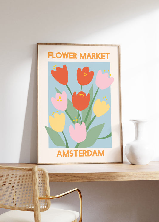 Flower Market Print | Amsterdam