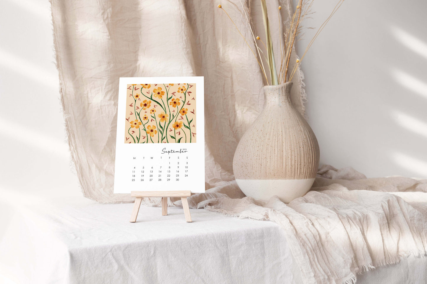 The Flower Market Print Collection | Desk Calendar