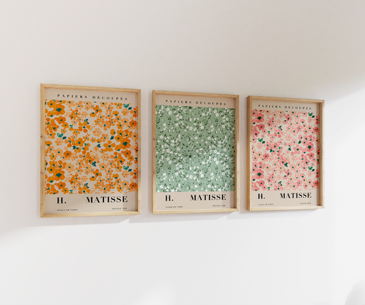 Matisse Flower Market Print Set | Gallery Wall | Set of 3