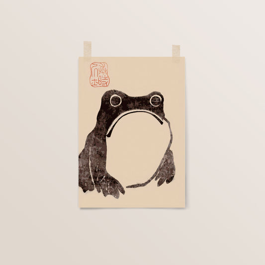 Unimpressed Frog | Matsumoto Hoji | Japanese Wall Art