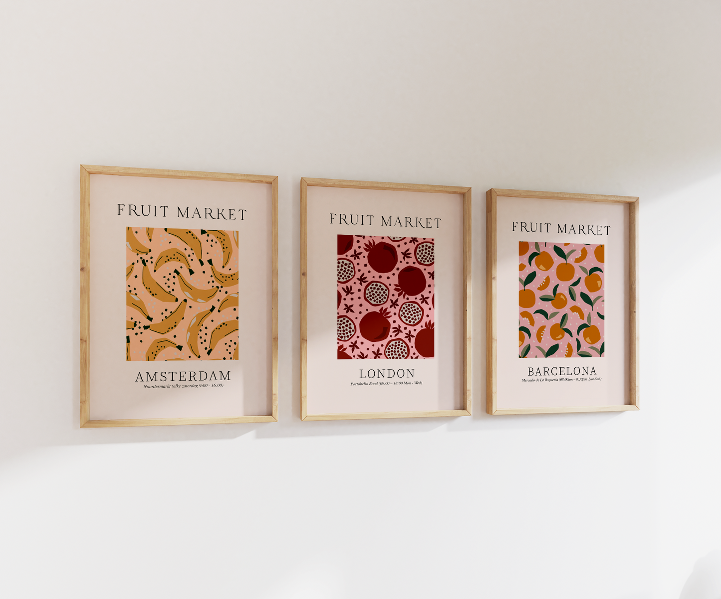 Fruit Market Print Set | Gallery Wall | Set of 3