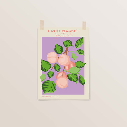Fruit Market: Peaches | Santorini