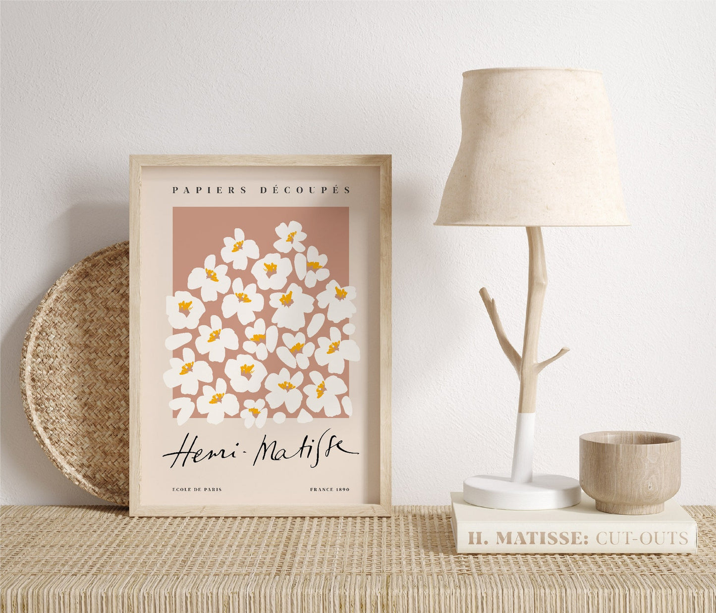 Floral Beige | Papiers Decoupes | Matisse Wall Art Exhibition