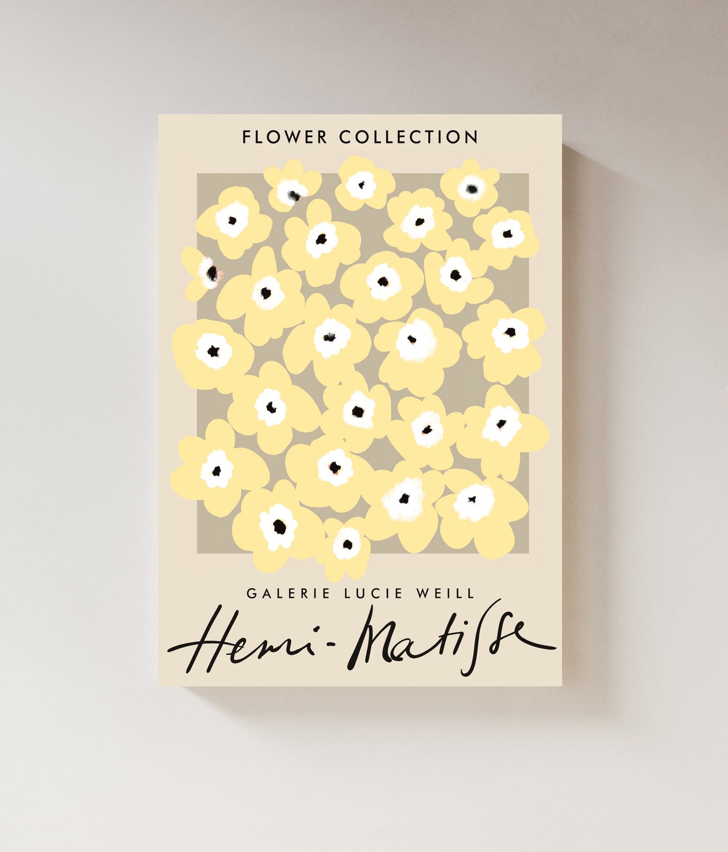 Yellow Floral | Matisse Wall Art Exhibition