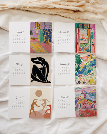 The Matisse Collection | Desk Calendar