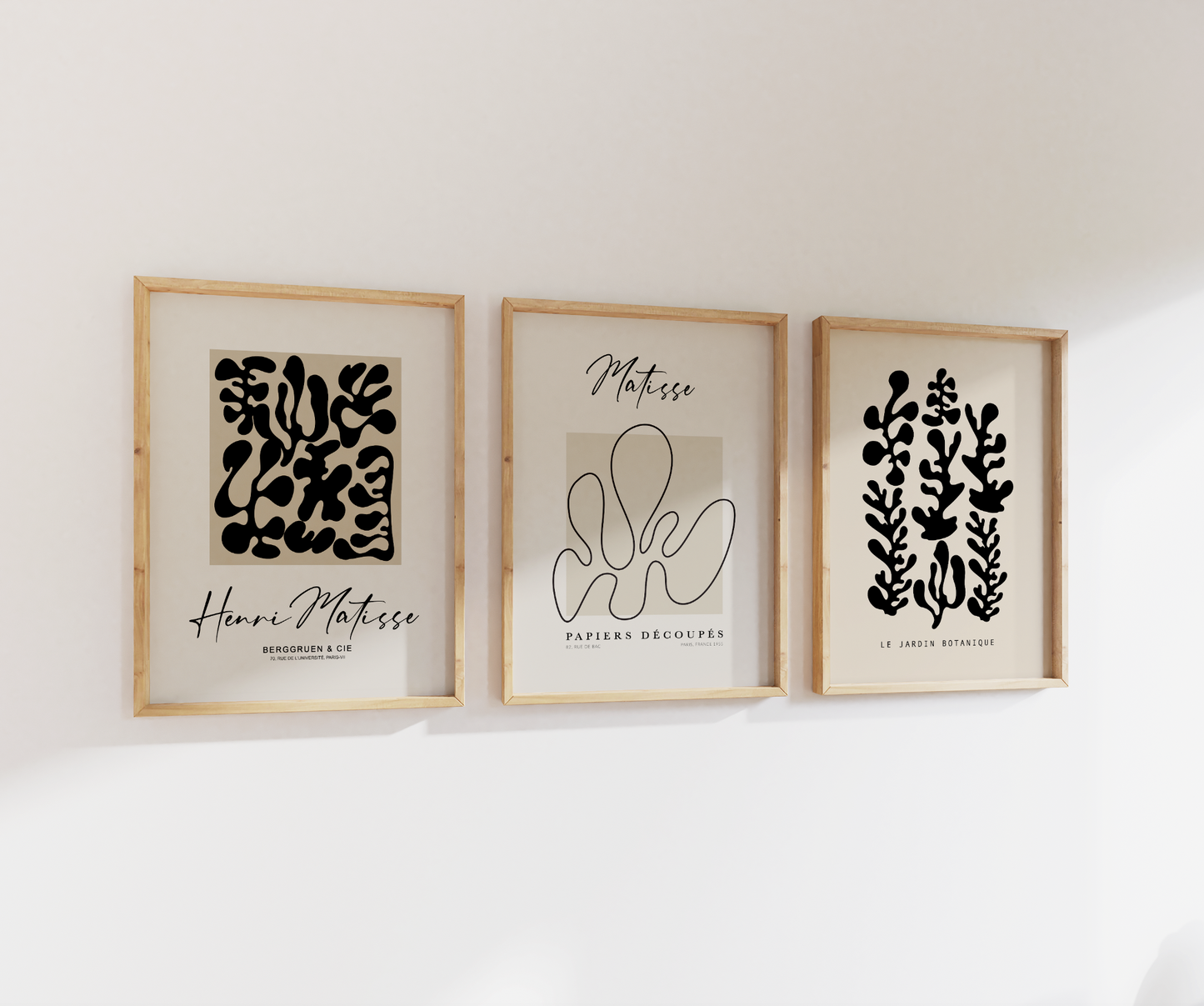 Henri Matisse Neutral Print Set | Gallery Wall | Set of 3