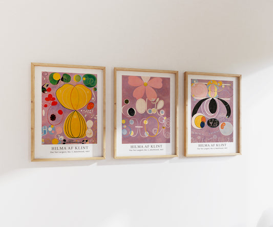 Hilma af Klint Print Set | Gallery Wall | Set of 3