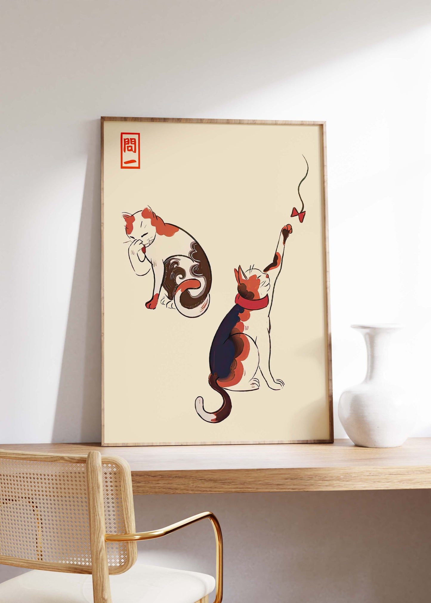 Playful Cats | Matsumoto Hoji | Japanese Wall Art